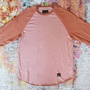 HUF Standard Issue Rust Raglan Shirt
